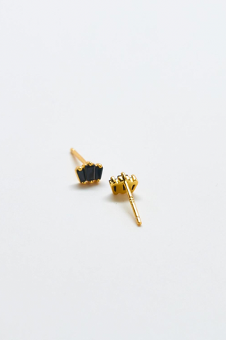 Trio Baquette Gold Studs