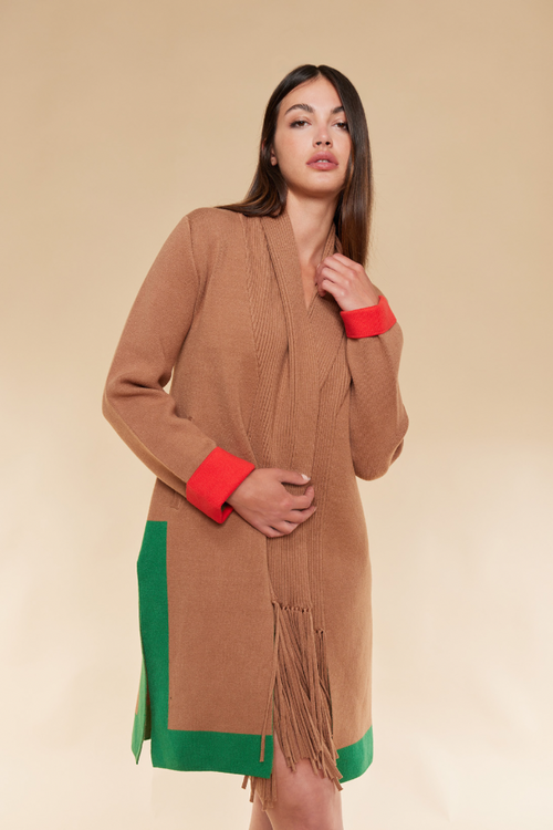 Contrast Color Duster Cardigan – The Dressing Room