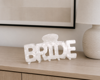 Bride Word Hair Clip