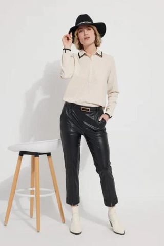 Lysse Diana Shirt with Contrast Trim