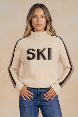 Elan Ivory Ski Graphic Knit Sweater SWP11727