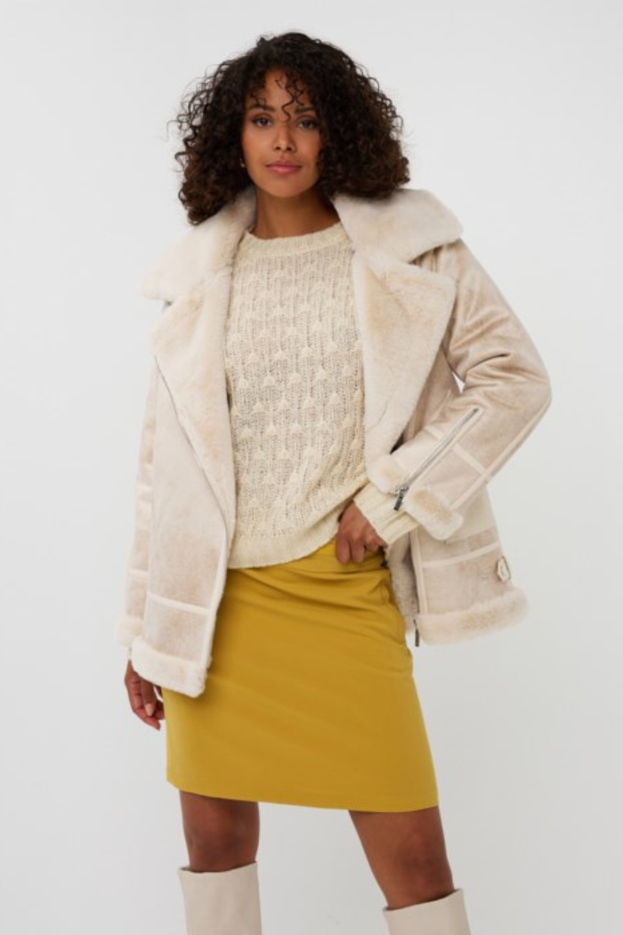 EsQualo Long Suede Jacket F2537504