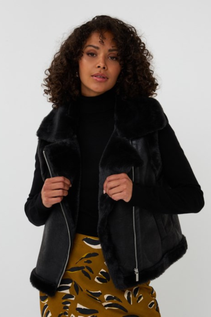 EsQualo Shearling Vest F2537502