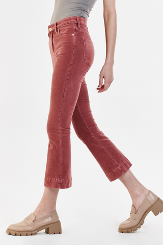 Jeanne Super High Rise Cropped Flare Cords