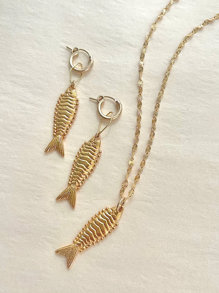 Fish Necklace - By Aquinnah Jewelry