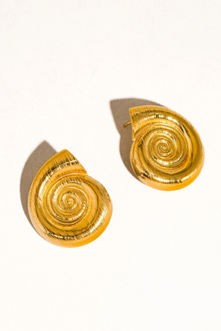 Flânerie Coraline Large Seashell Stud 121903102650