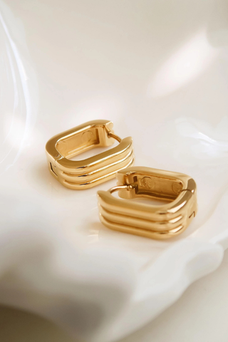 Flânerie Noa Stripe Hoop Earrings 122103100828