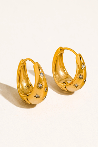Flânerie Solira Star Hoop Earrings 122803102955