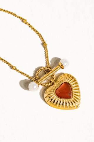 Flânerie by MAIQ Havana Vintage Heart Chain Necklace
