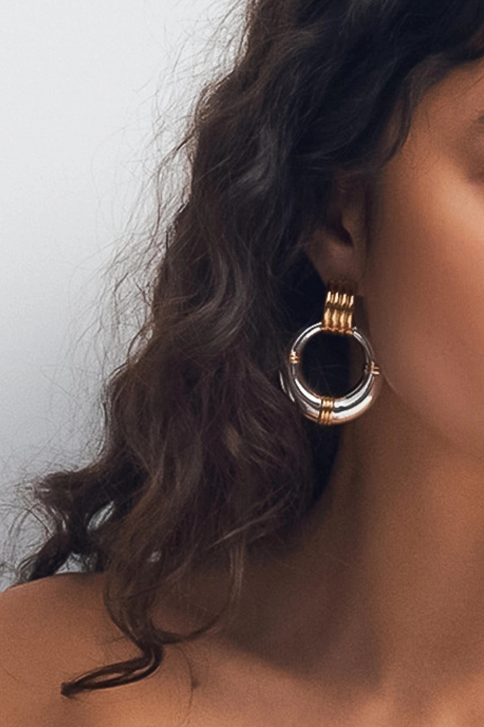 Flânerie by MAIQ Siya Statement Hoop Earring - MULTI