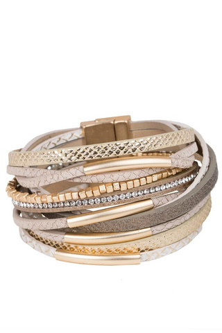 Glimmer Leather Bracelet