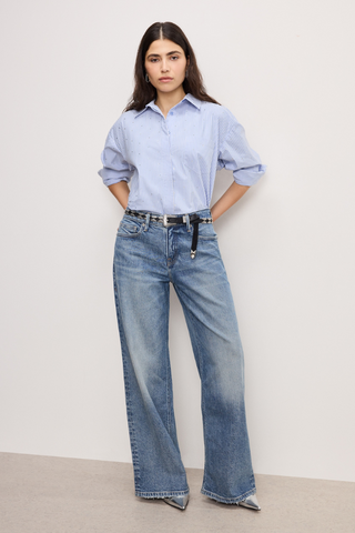 Good American Good Ease Petite Relaxed Jeans