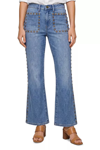 Hannah Flare Jeans with Patch Pockets & Studs LM4752HF01