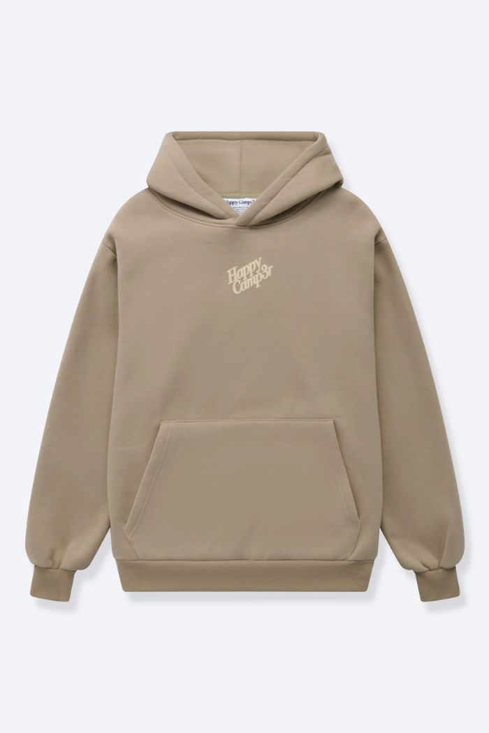Happy Camp3r Puff Series Hoodie - Taupe