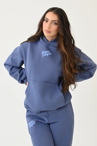Happy Camp3r Puff Series Hoodie - Vintage Blue