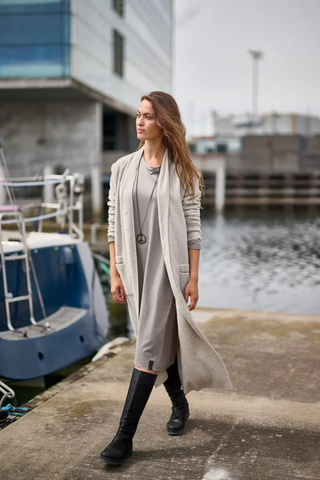 Long Cardigan Duster - Sand Henriette Steffensen 7162-805