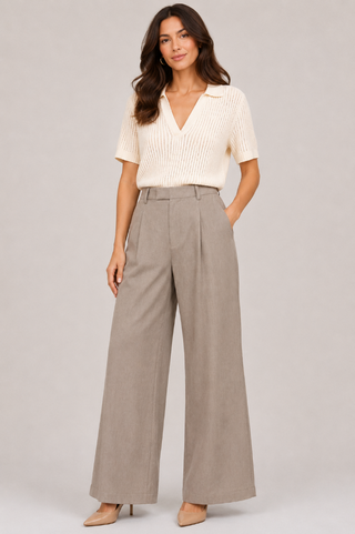 High Rise Wide Leg Trouser Liverpool LM7B82TKK