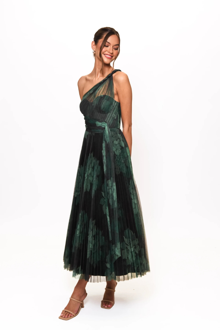 Hutch Philippa Gown | One Shoulder Pleated Tulle Dress The Dressing Room Hutch Philippa Gown | One Shoulder Pleated Tulle Dress The Dressing Room