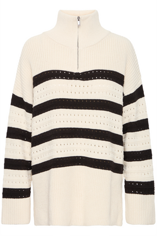 ICHI IHBarisa Quarter Zip Sweater