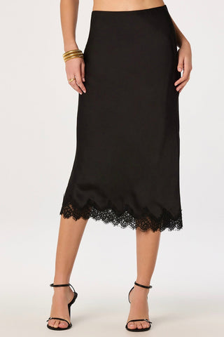 Blossom Lace Hem Midi Skirt ASTR ACS9426SL