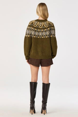 Irene Fair Isle Oversized Cardigan ASTR ACT19621