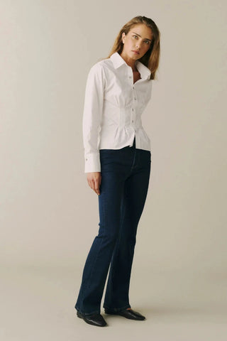The Lonestar Peplum Shirt Warp + Weft 59630 Optic