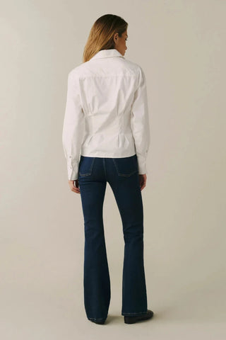 The Lonestar Peplum Shirt Warp + Weft 59630 Optic