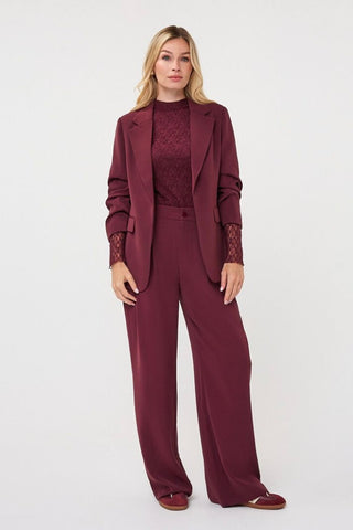 3/4 Sleeve Blazer - Merlot EsQualo F2610501