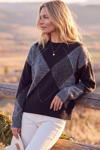 Argyle Sweater Karen Kane 3L89018