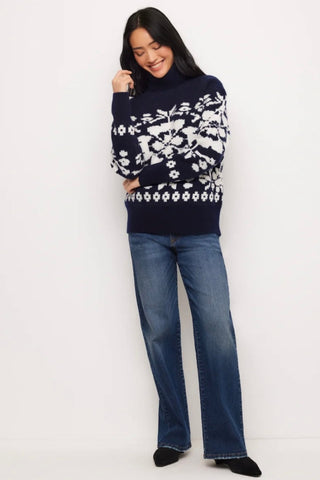 Jacquard Turtleneck Sweater Karen Kane 3L89563