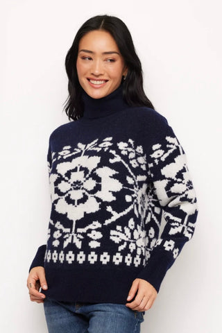 Jacquard Turtleneck Sweater Karen Kane 3L89563