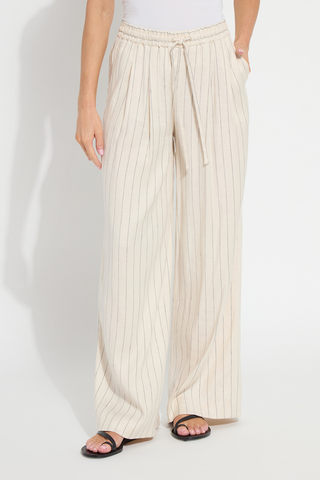 Iria Pleated Drawstring Wide Leg Pant 10-3902-M4