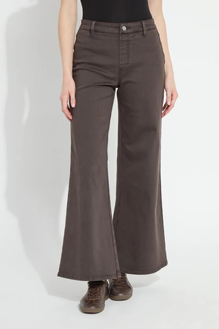 Iris Wide Leg Everyday Denim  Lyssé 10-3840-M9 Asutex Double Espresso
