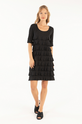 Elbow Sleeve Cha Cha Dress - Escape Escape / Large Elbow Sleeve Cha Cha Dress - Escape Escape / Large