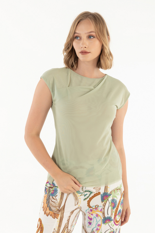 Isle Olivia Top - Sea Foam Mesh