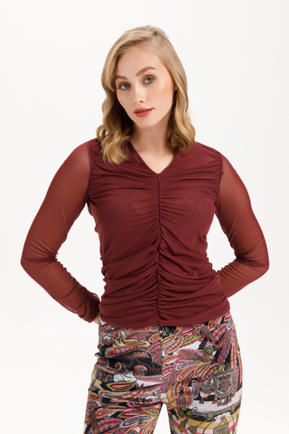 Isle Soho Top - Cherry Mesh 421-15270