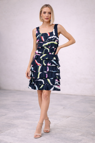 Isle Square Neck Cha Cha Dress Sealife