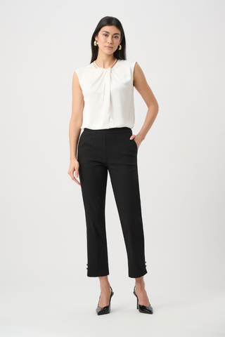 Jacquard Slim Fit Pull-On Pants Ribkoff 263042