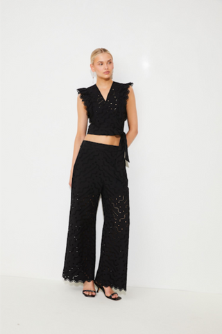 Jane Eyelet Trousers