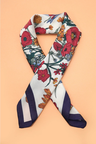 Josslyn Large Floral Print Bandana Scarf