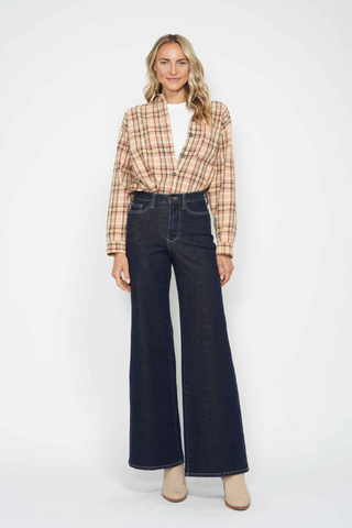 Judy Blue High Waist Tummy Control Retro Wide Leg Jeans 88849REG
