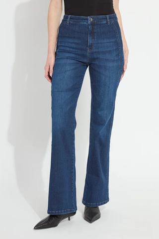 Liora Zip Front Denim Trouser Lyssé 10-3960-M9