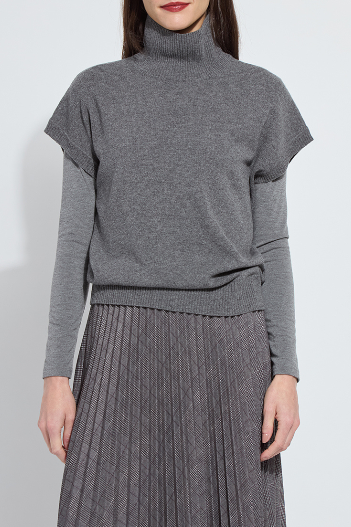 Lyssé Arden Oversized Washable 100% Cashmere Sweater Vest 20-3711-M7