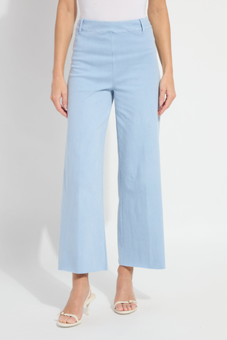 Lyssé Erin Wide Leg Denim - Antique Wash Chalk Blue 10-3209-M9
