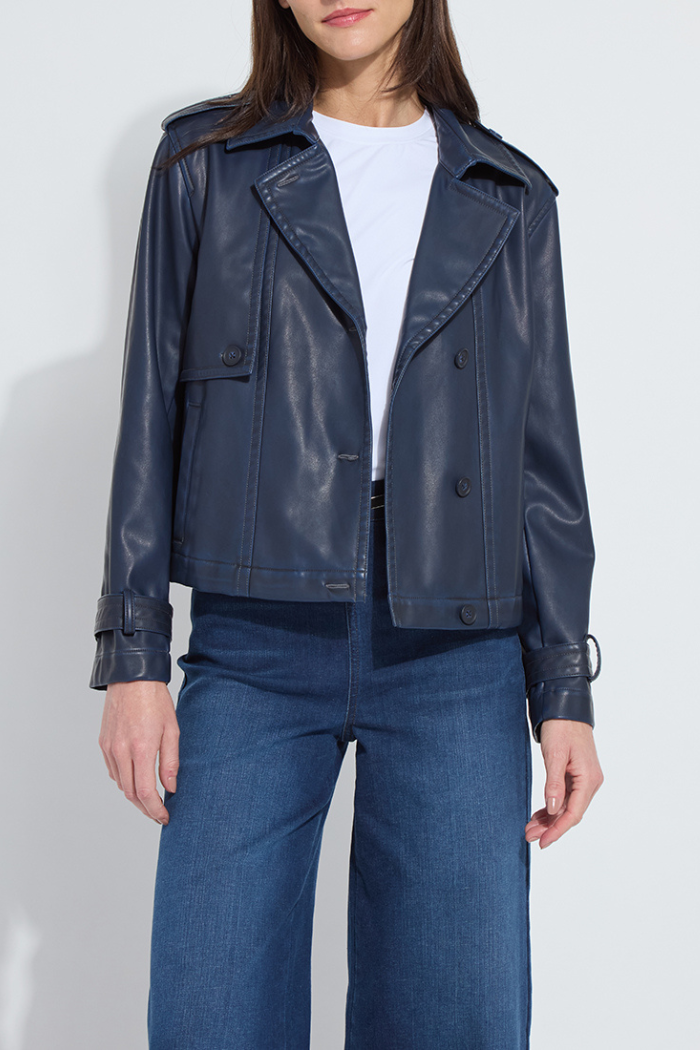 Lyssé Evonne Oversized Cropped Trench Coat 24-3687-M8