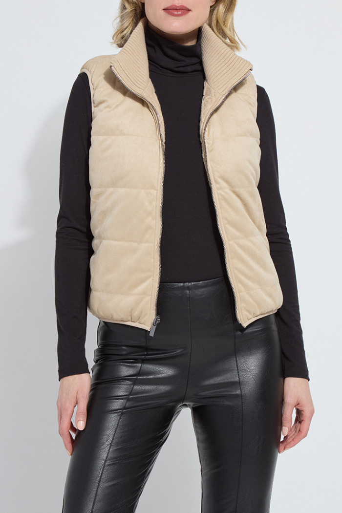Lyssé Petra Reversible Puffer Sweater Vest