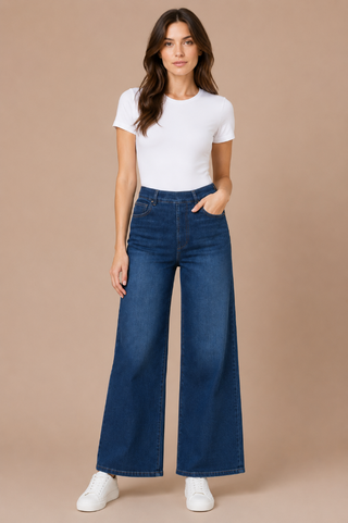 Lyssé Sylvie Wide Leg Premium Denim Indigo Black