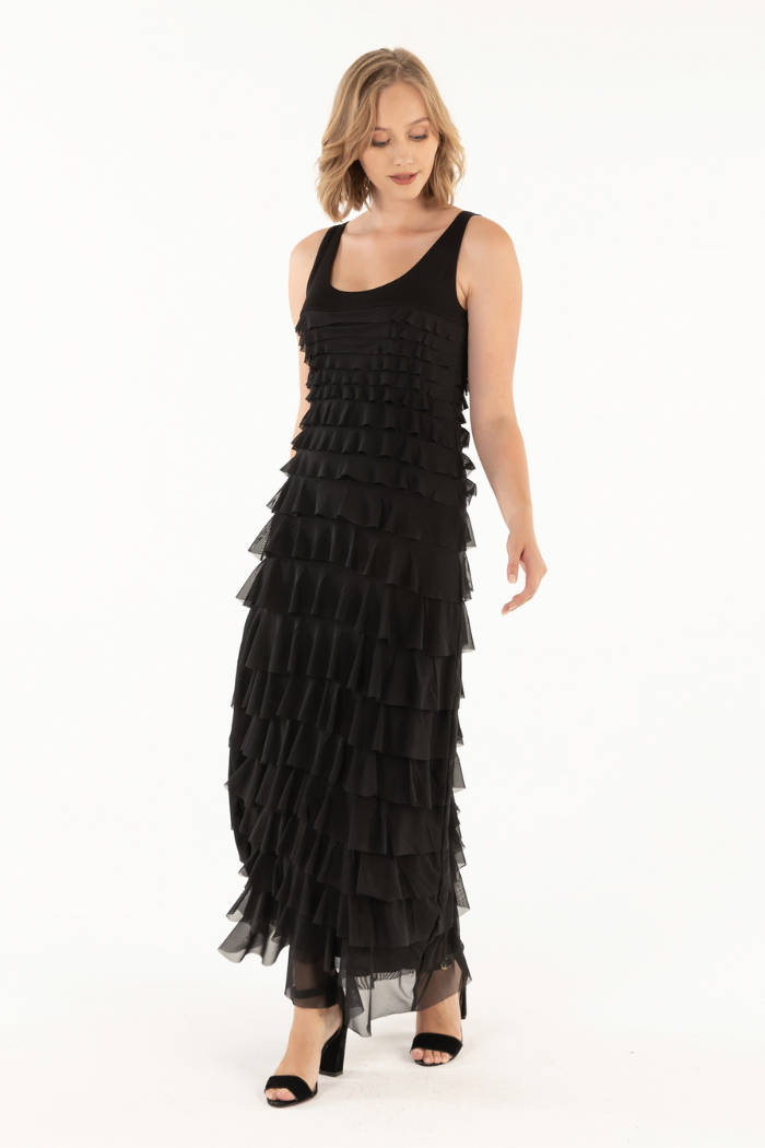 Merit Dress - Black Mesh  The Dressing Room