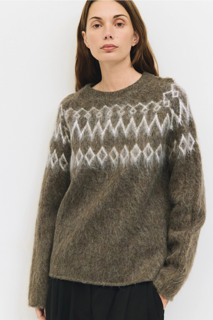 Mod Ref The Wilson Sweater | Fair Isle Brushed Sweater