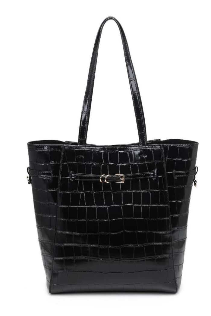 Moda Luxe Athena Bucket Bag - Black